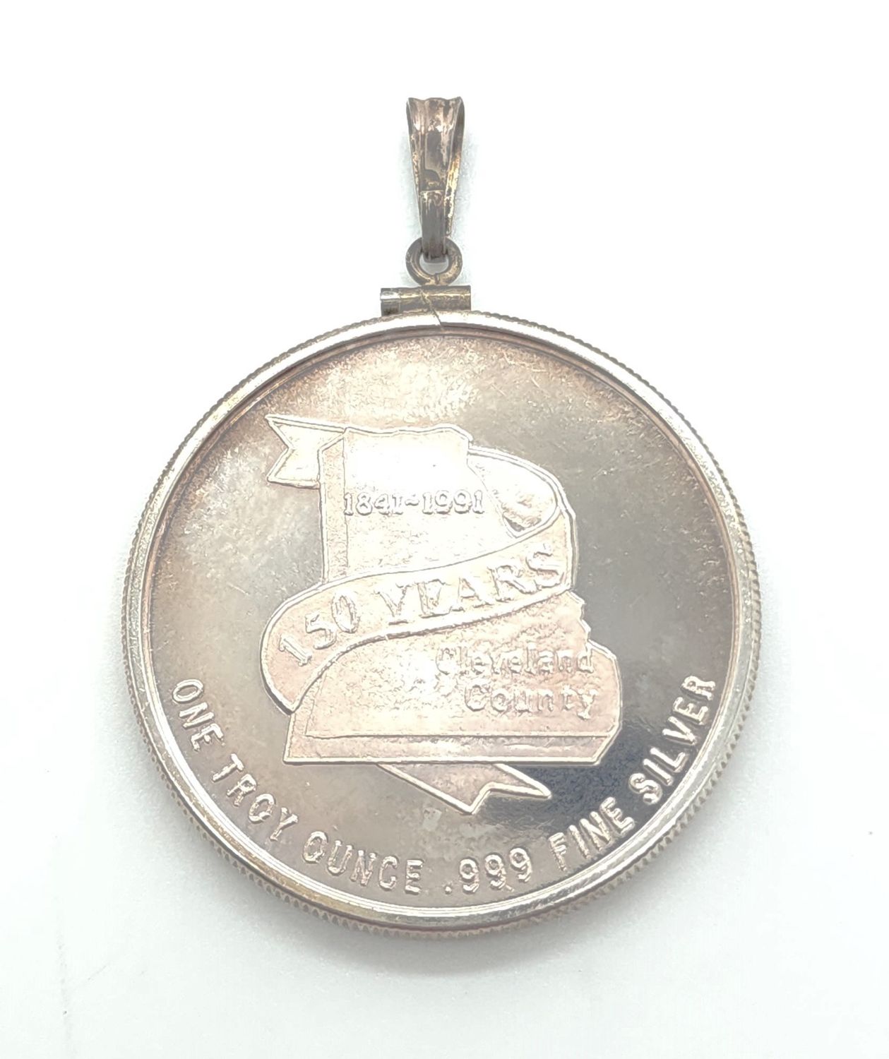 1oz Cleveland Co NC Silver Round
