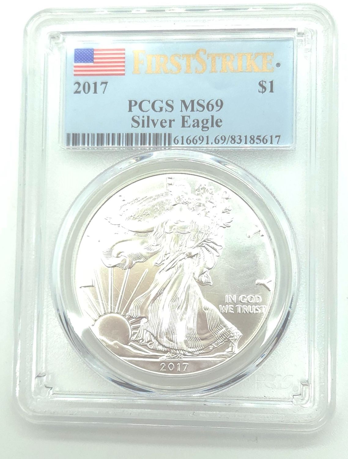 2017 American Silver Eagle First Strike MS69