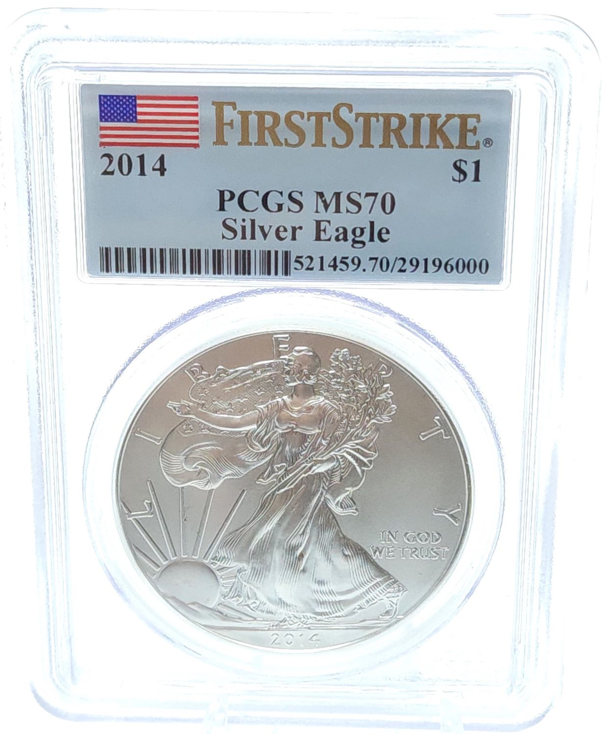 2014 American Silver Eagle First Strike MS70