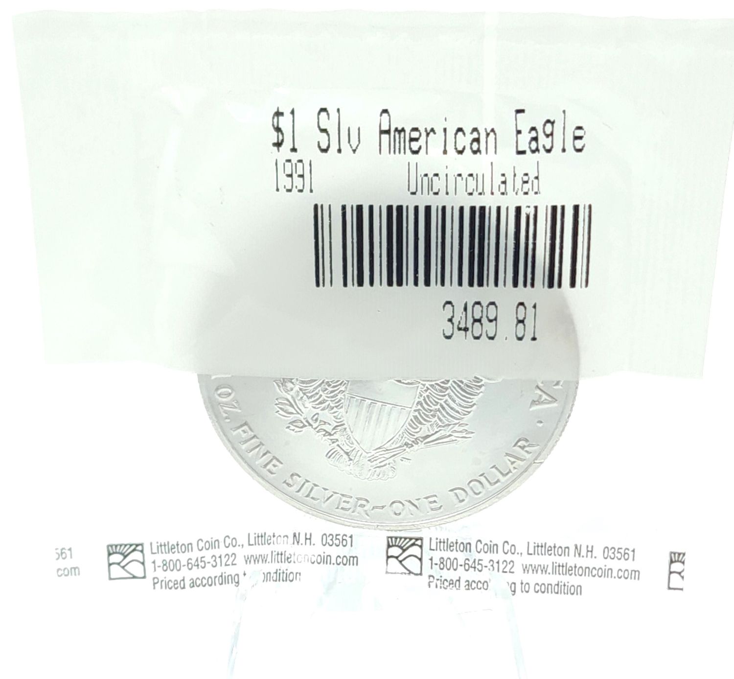 1991 American Silver Eagle Uncirculated