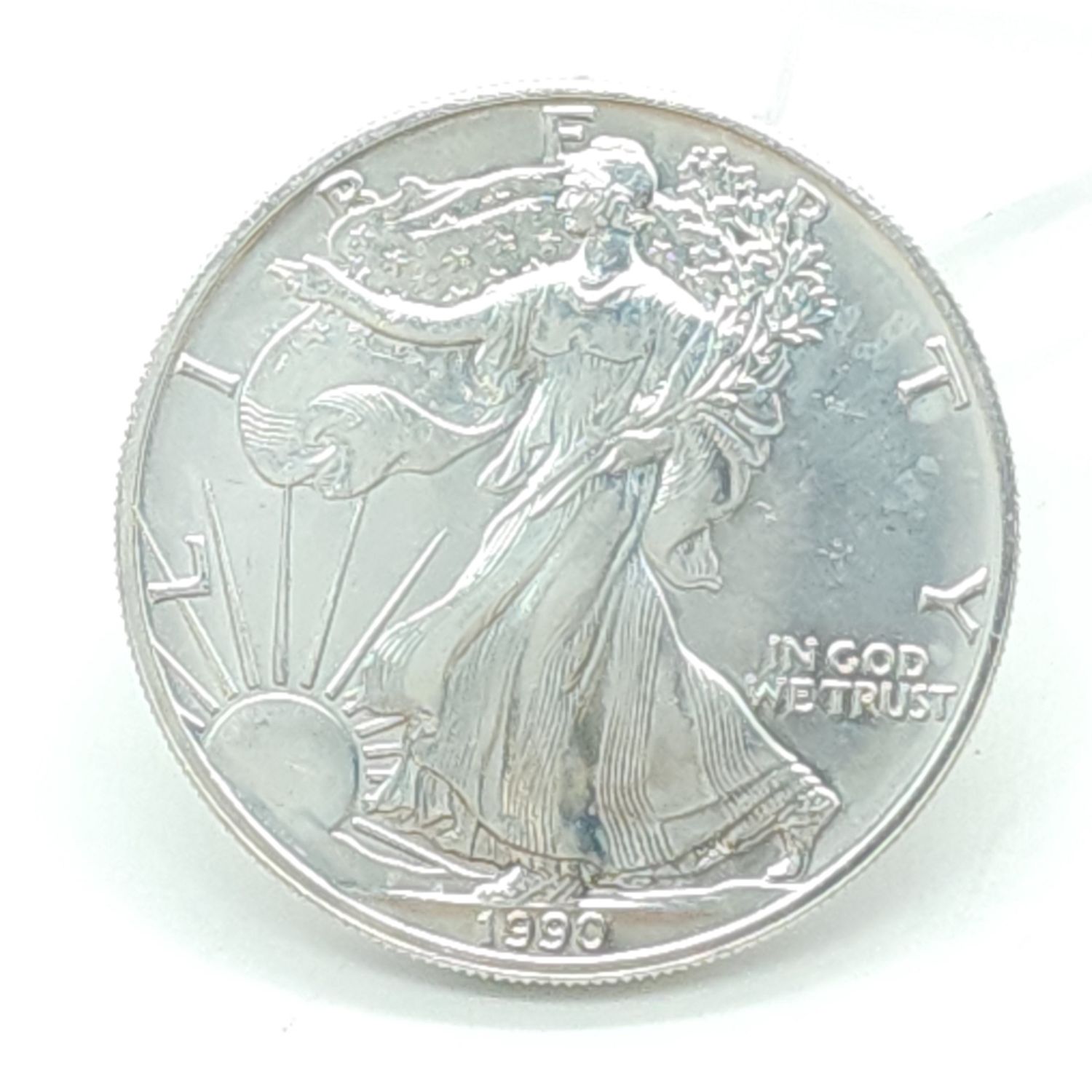 1990 American Silver Eagle...