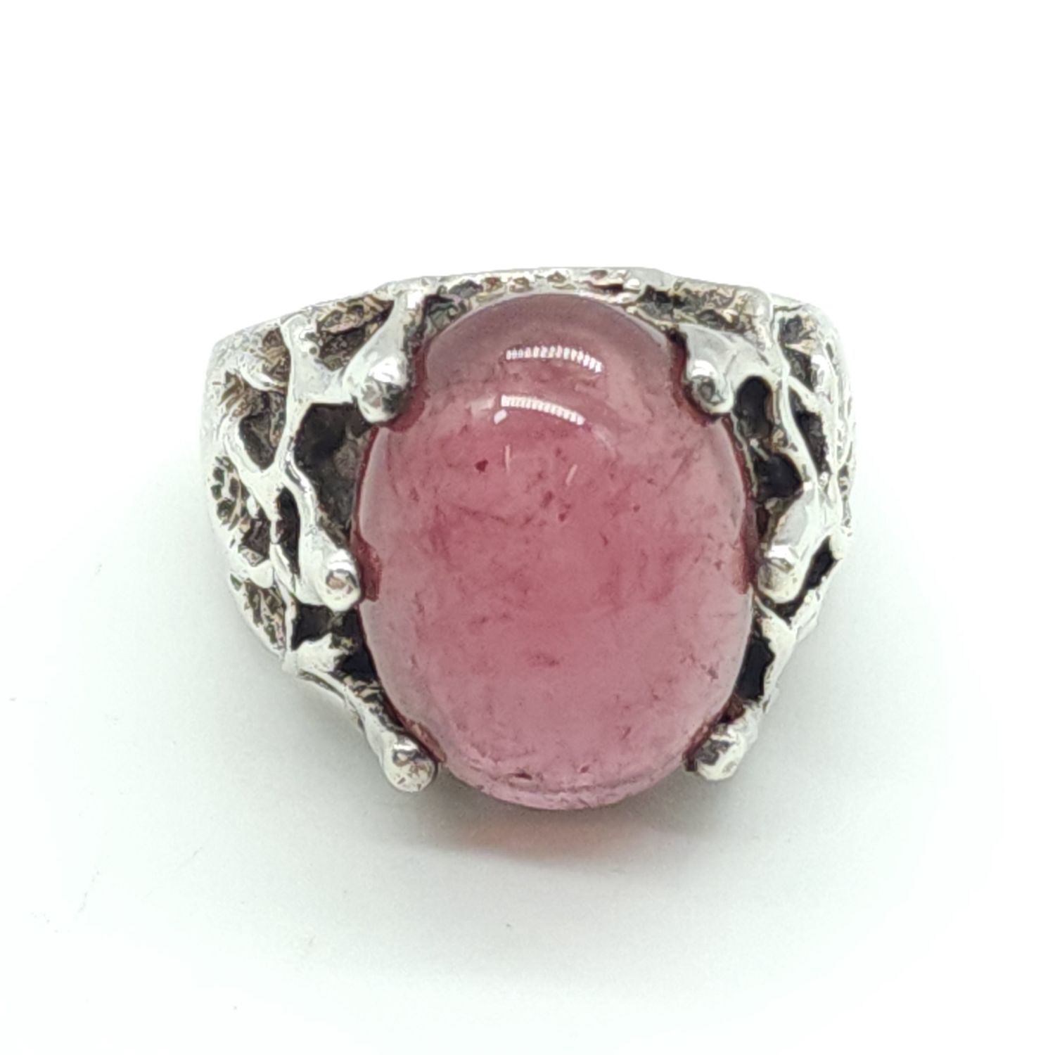 Sterling Silver Strawberry Quartz Ring Size: 12