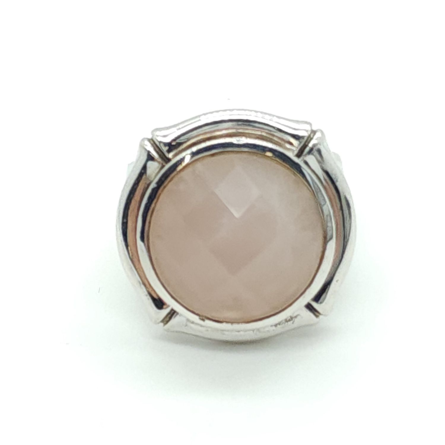Sterling Silver Rose Quartz Ring Size: 7