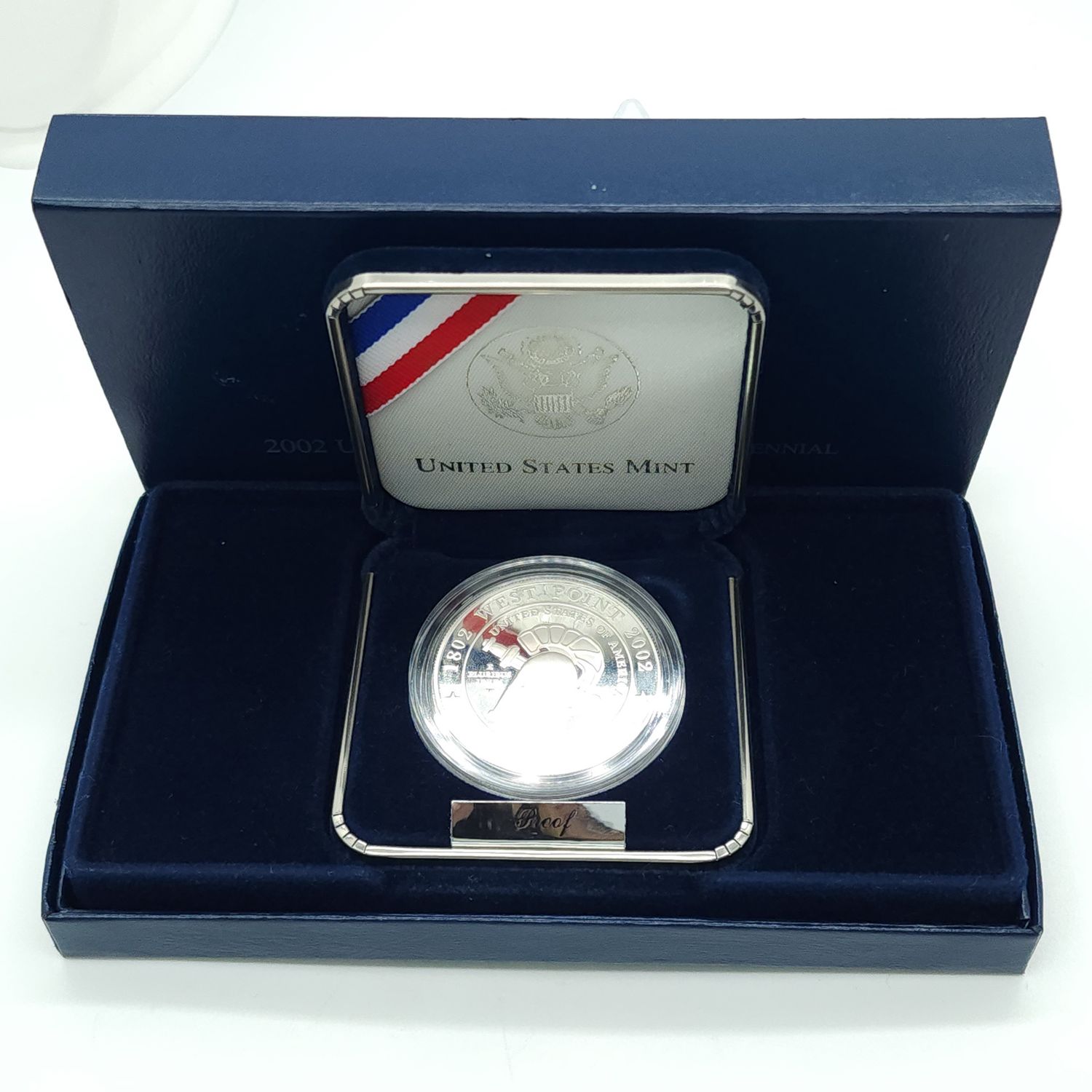 2002 West Point Bicentennial Silver Proof One Dollar in Case