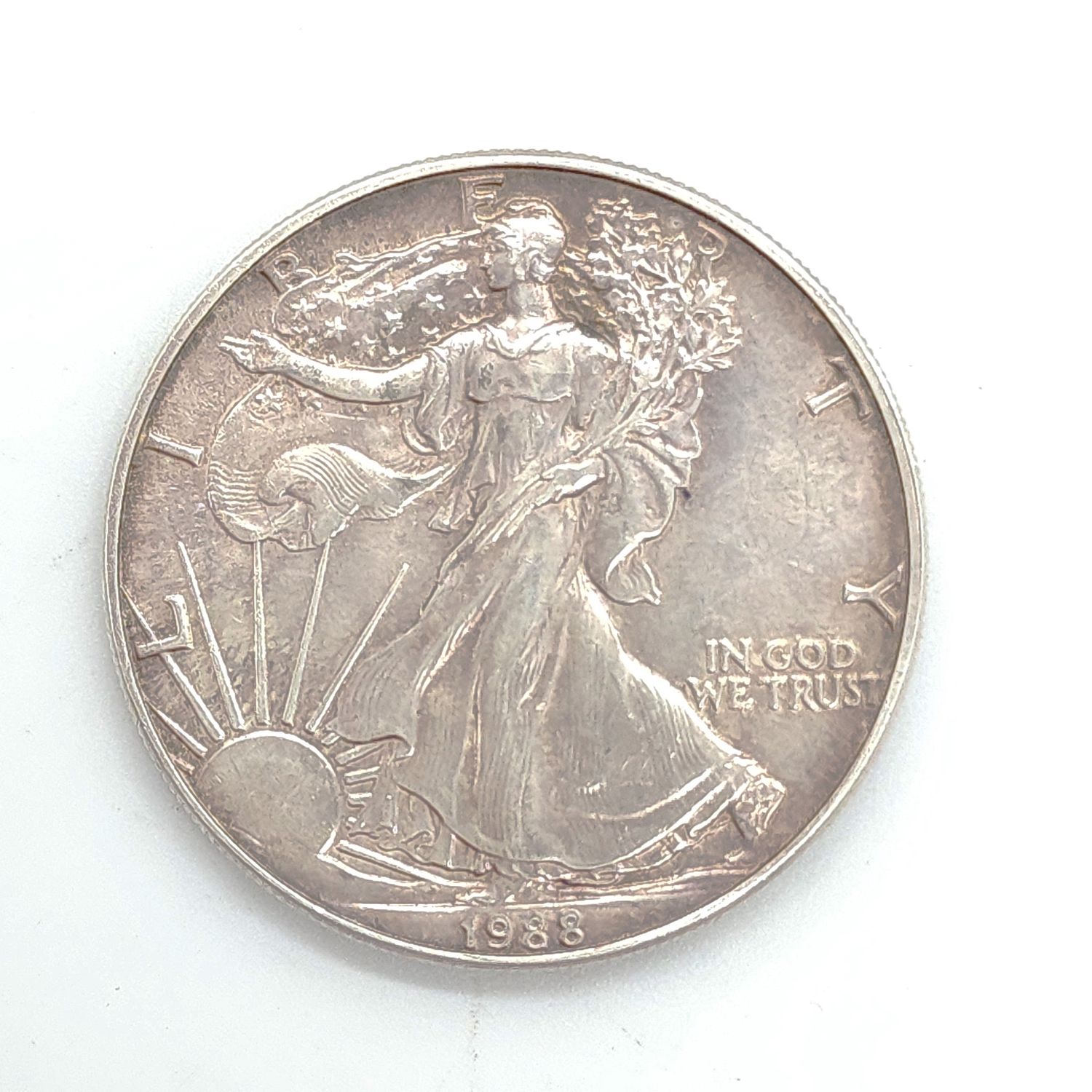 1988 American Silver Eagle.