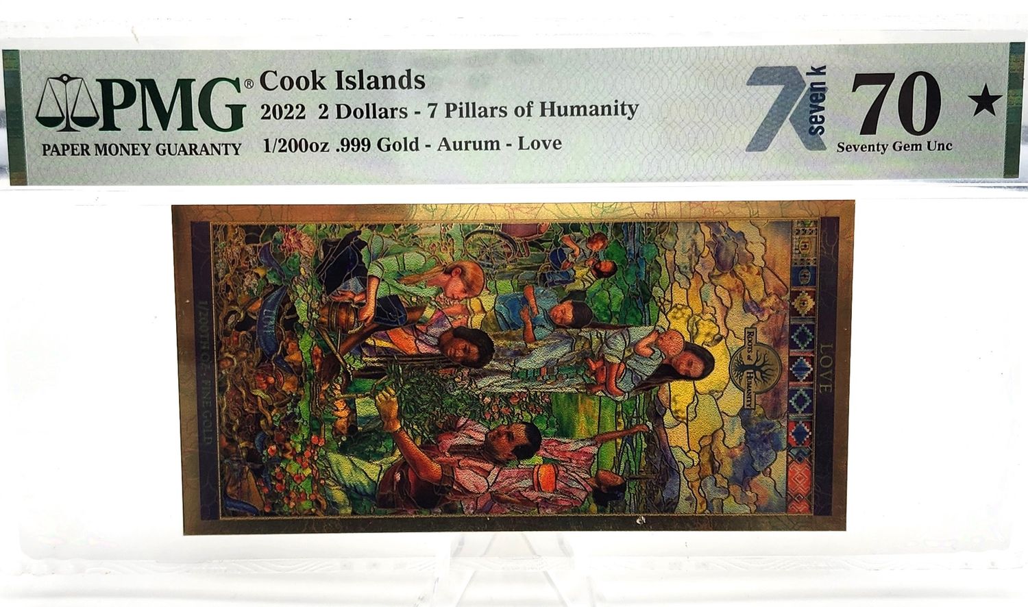 2022 Cook Islands 2 Dollars 1/200oz .999 Gold- Aurum- Love