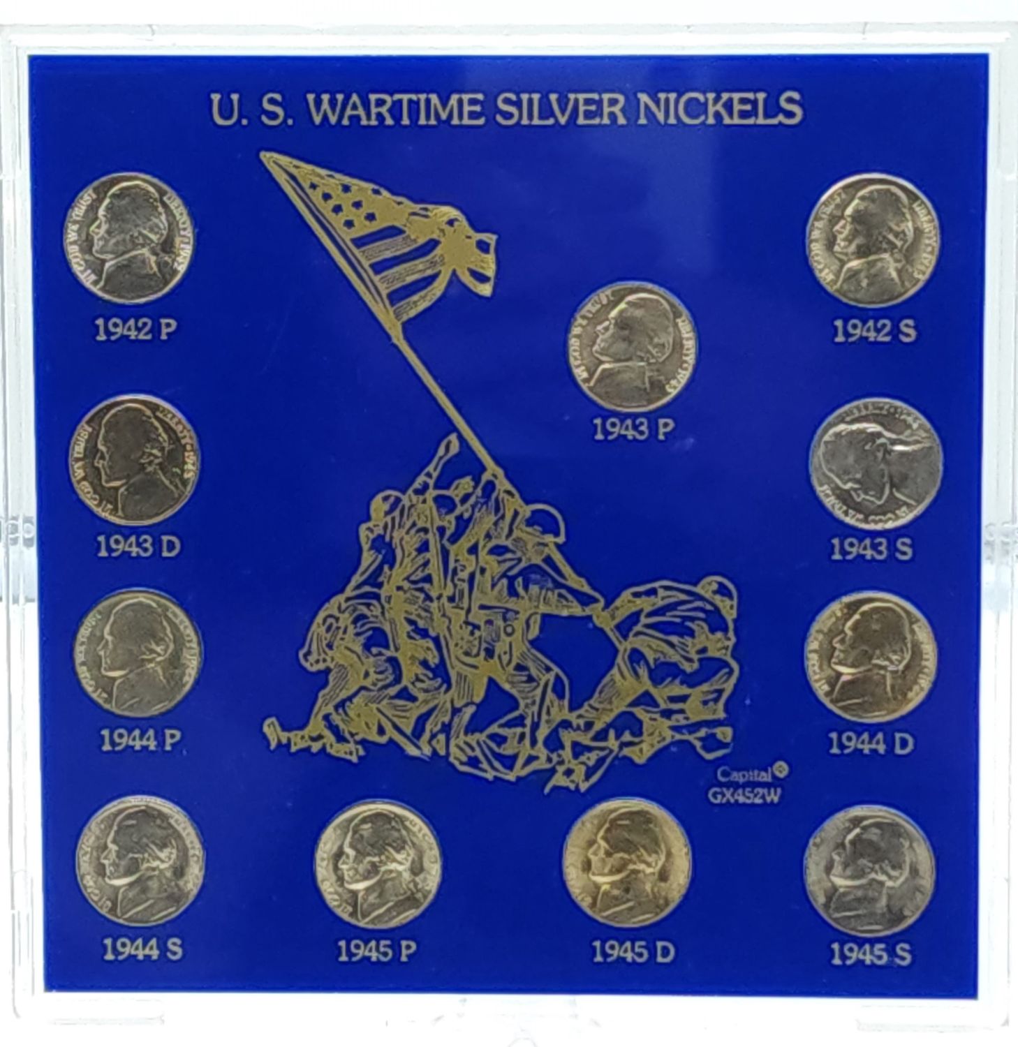 1942-1945 U.S. Wartime Silver Nickel Set
