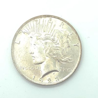 1923 Peace Silver Dollar.