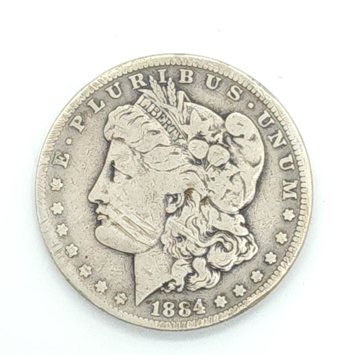 1884-S Morgan Silver Dollar.