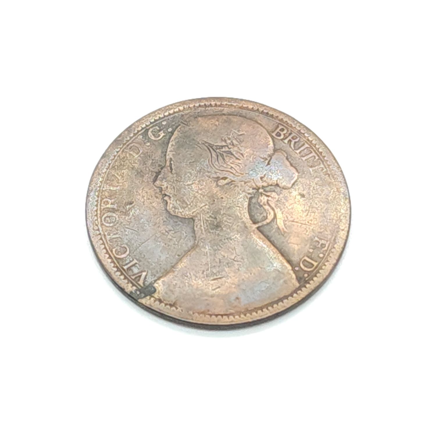 1872 Queen Victoria 1/2 Penny