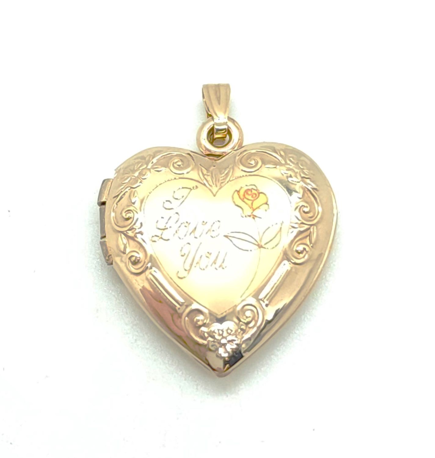 14k Gold &quot;I Love You&quot; Locket