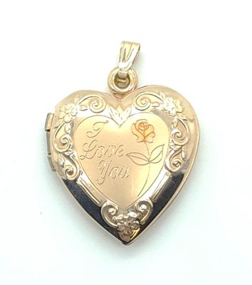 14k Gold "I Love You" Locket