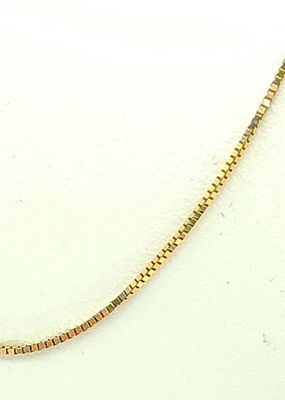 14k Box Chain Size: 24"