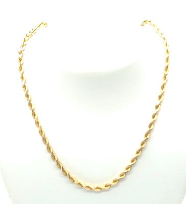 14k Gold Solid Rope Chain Size: 18"