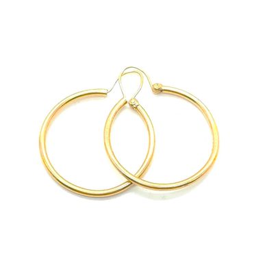 14k Gold 1" Hoop