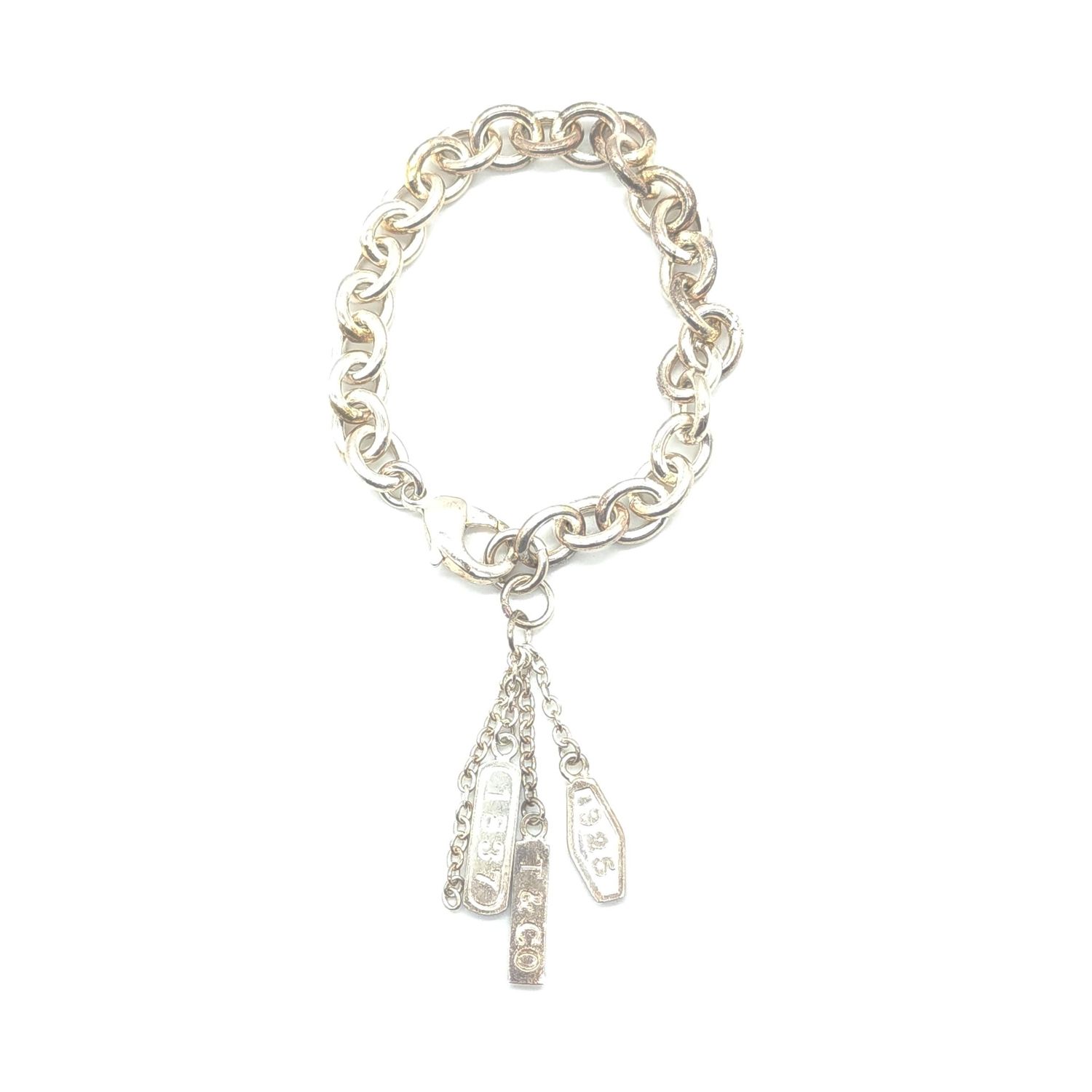 FAUX T&amp;C Bracelet w/ 3 charms