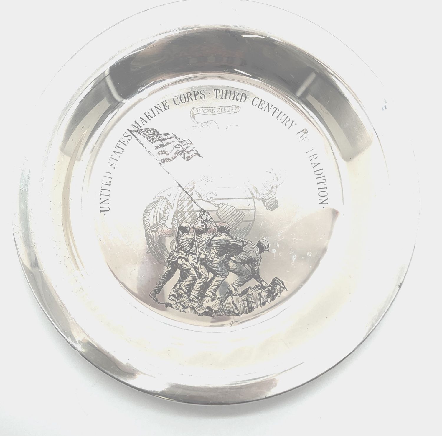1976 Marine Corps Scholarship Foundation Sterling Silver Plate