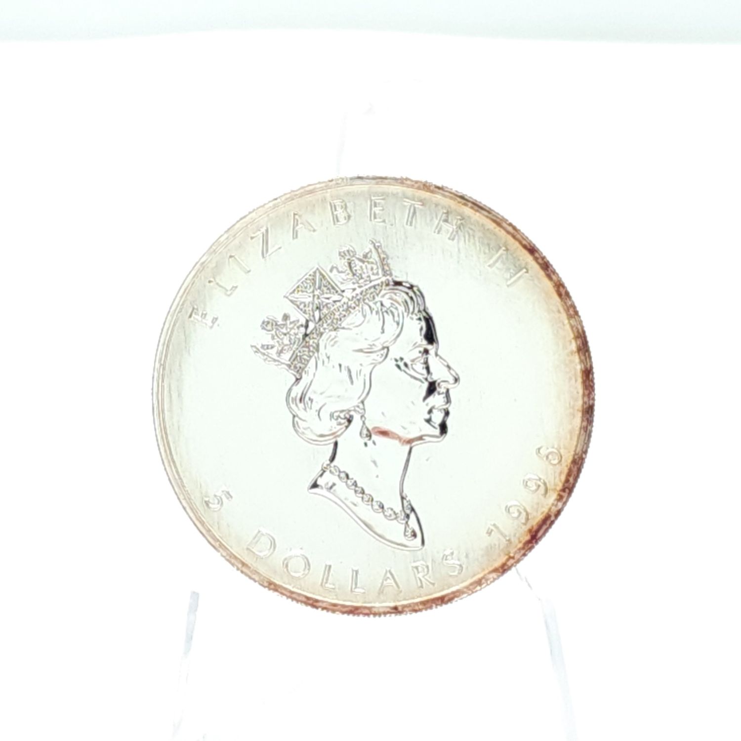 1996 Silver Canadian $5 Maple