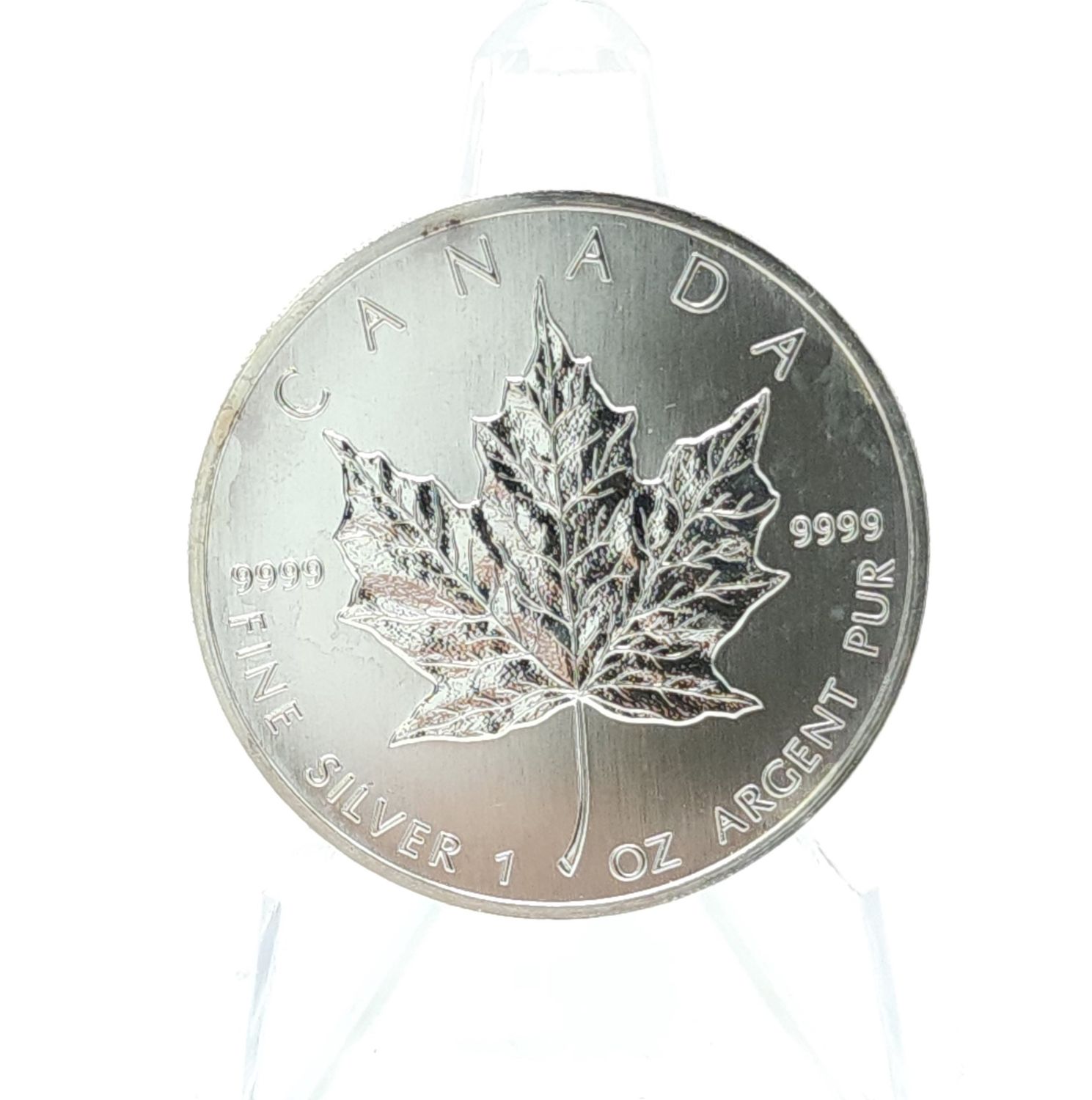 1989 Silver Canadian $5 Maple ..