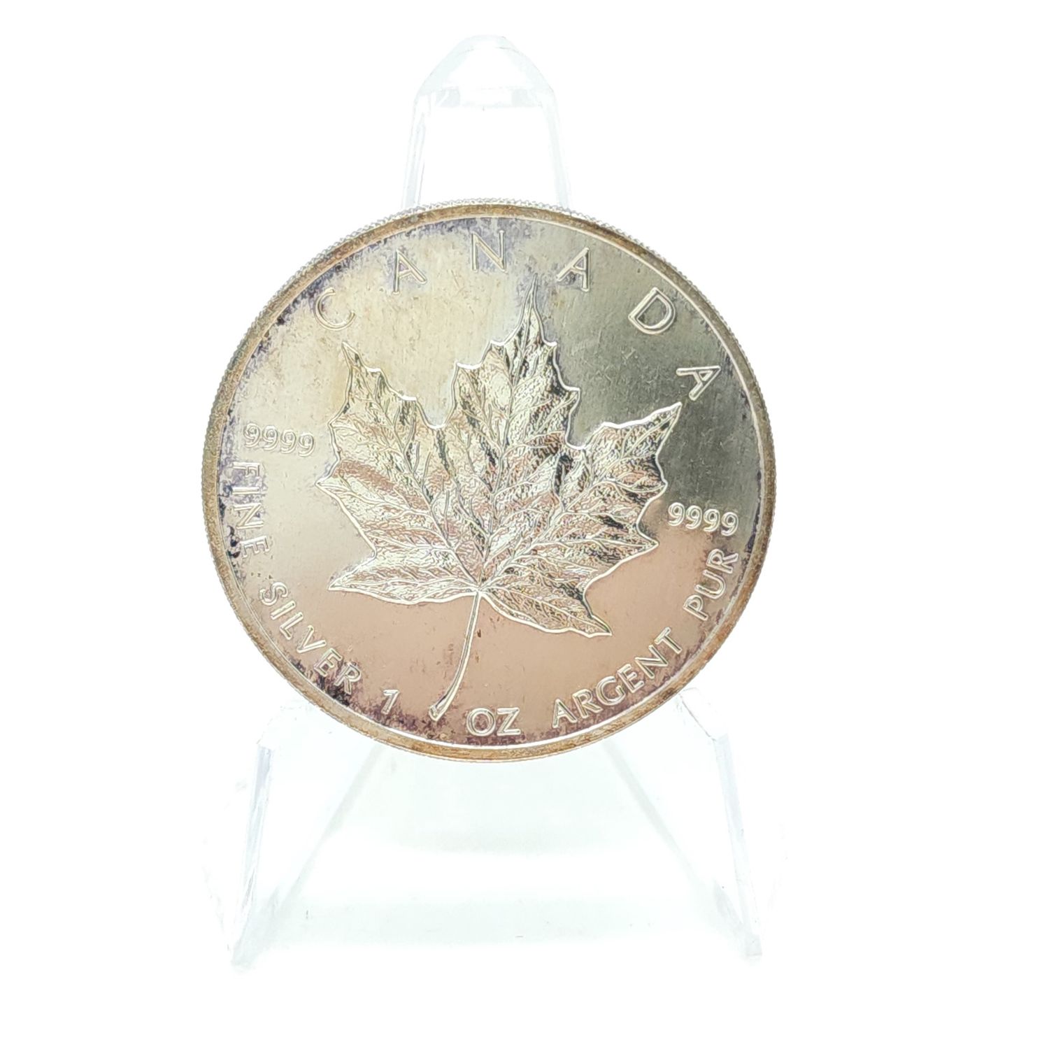 1990 Silver Canadian $5 Maple..