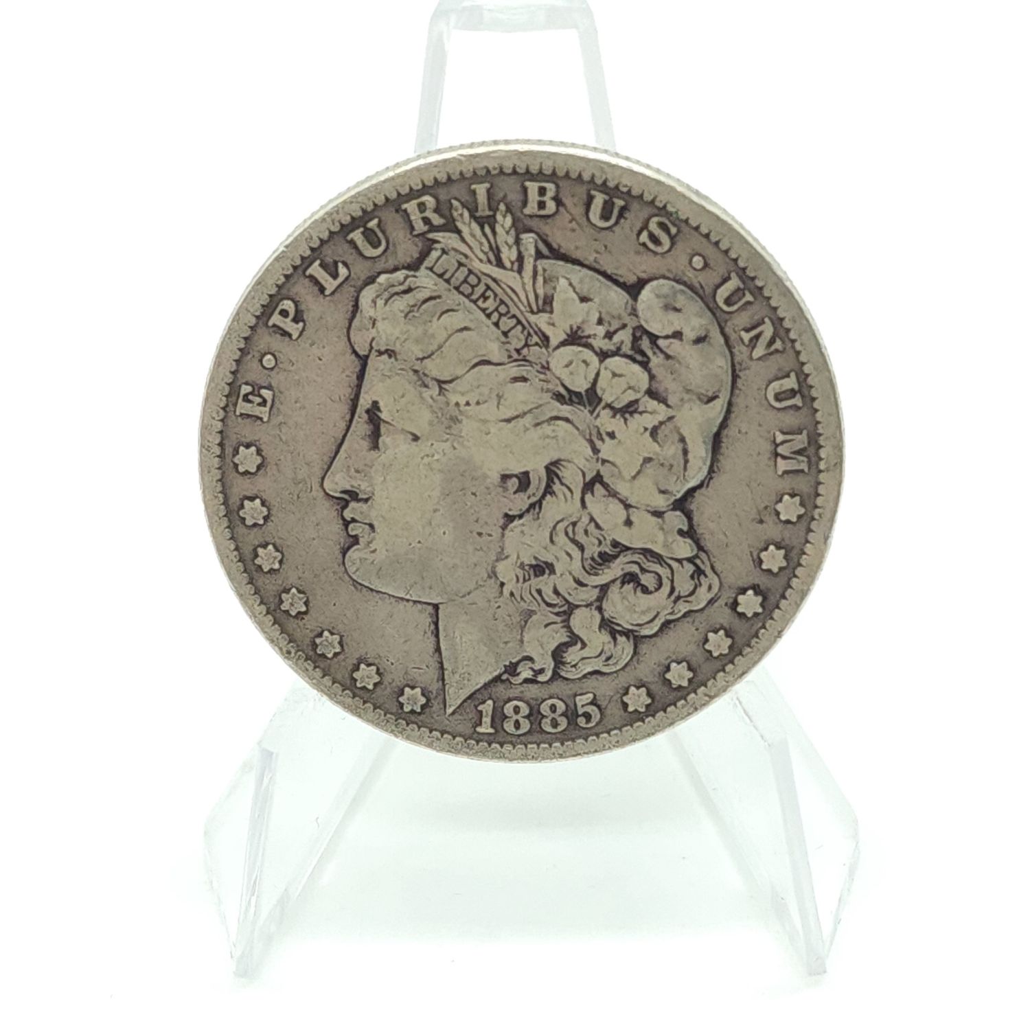 1885 Morgan Silver Dollar.