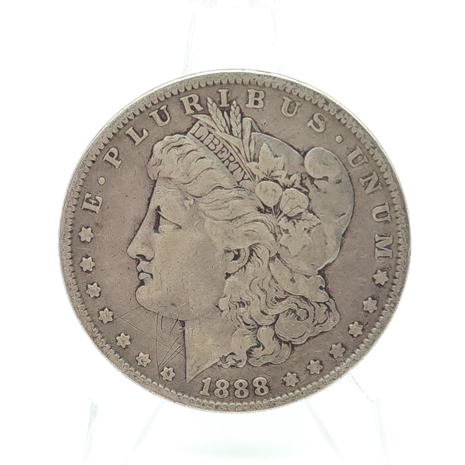 1888 Morgan Silver Dollar.