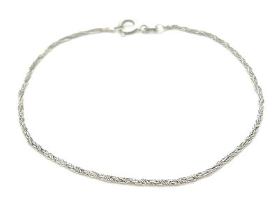 Sterling Silver Bracelet Size:  8"