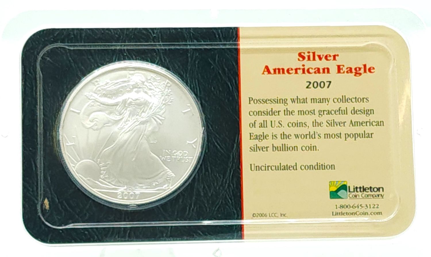 2005 American Silver Eagle in Littleton Pack
