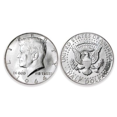 90% Kennedy Half Dollar (1964)