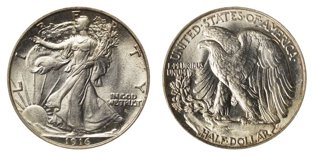 90% Walking Liberty Half (1916-1947)