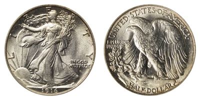 90% Walking Liberty Half (1916-1947)