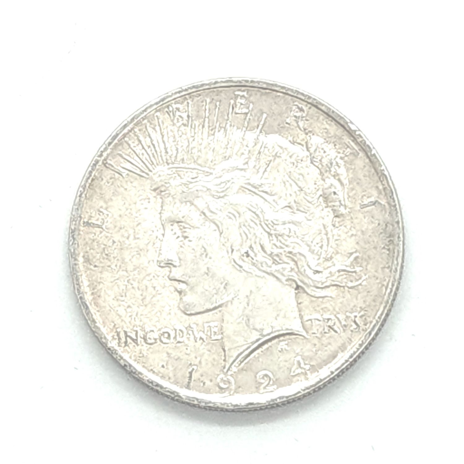 1924 Peace Silver Dollar.