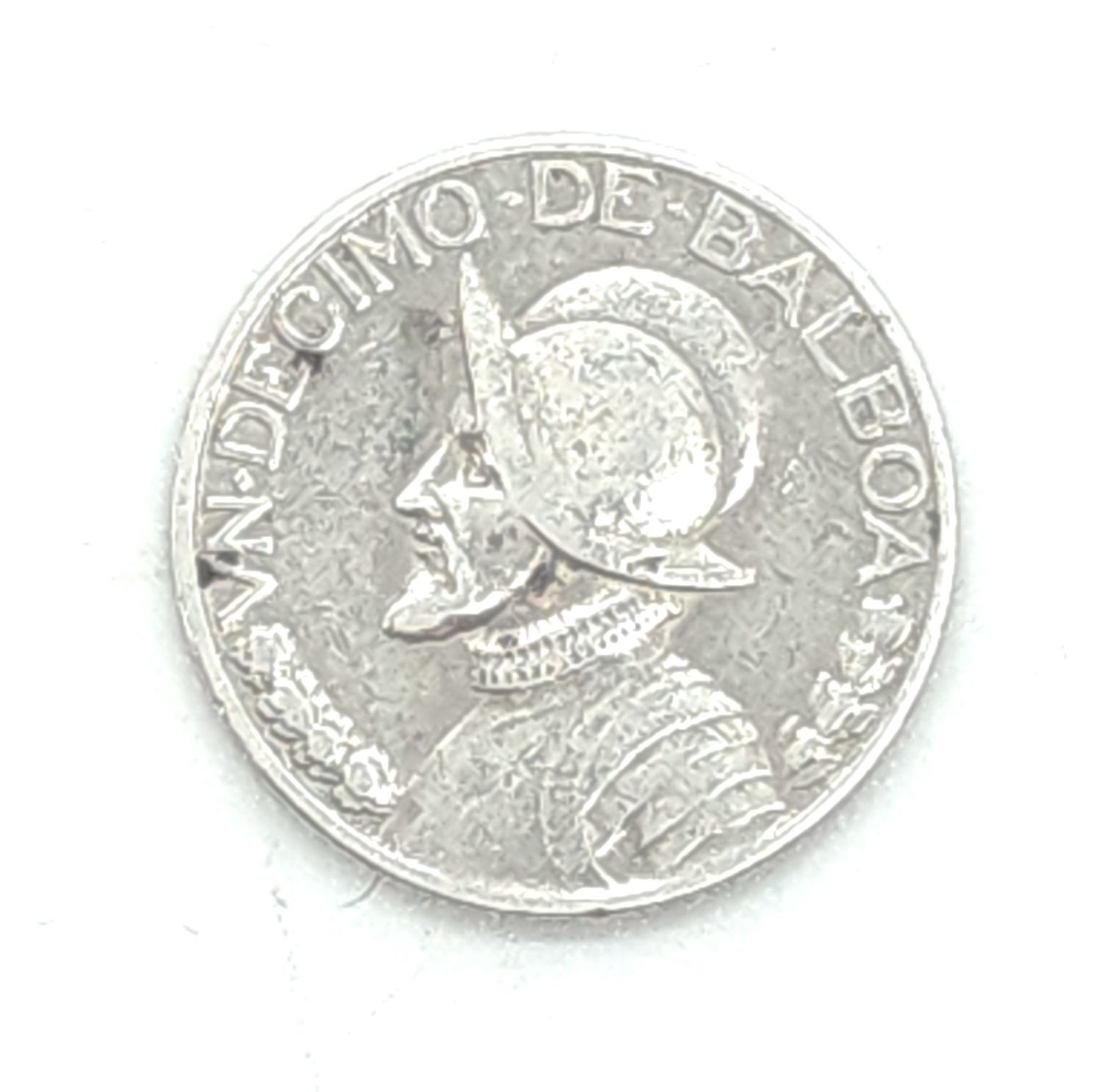 1931 Panama Un Decimo  (1/10) Balboa Silver Coin
