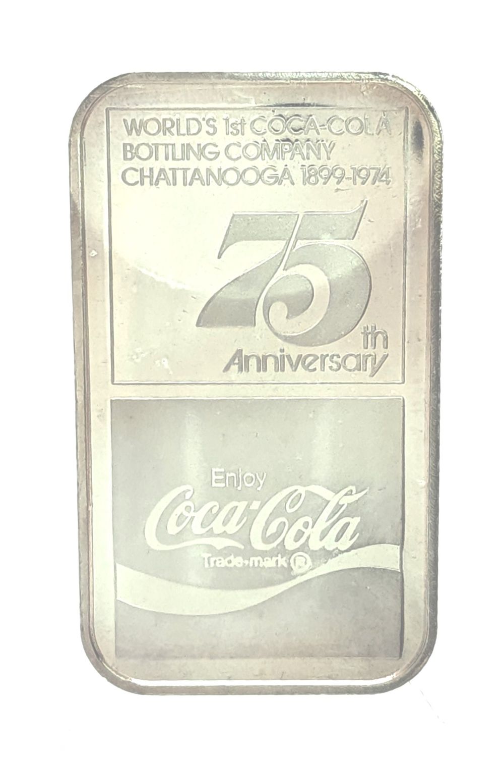 1oz Coca Cola Chattanooga 75th Anniversary Silver Bar