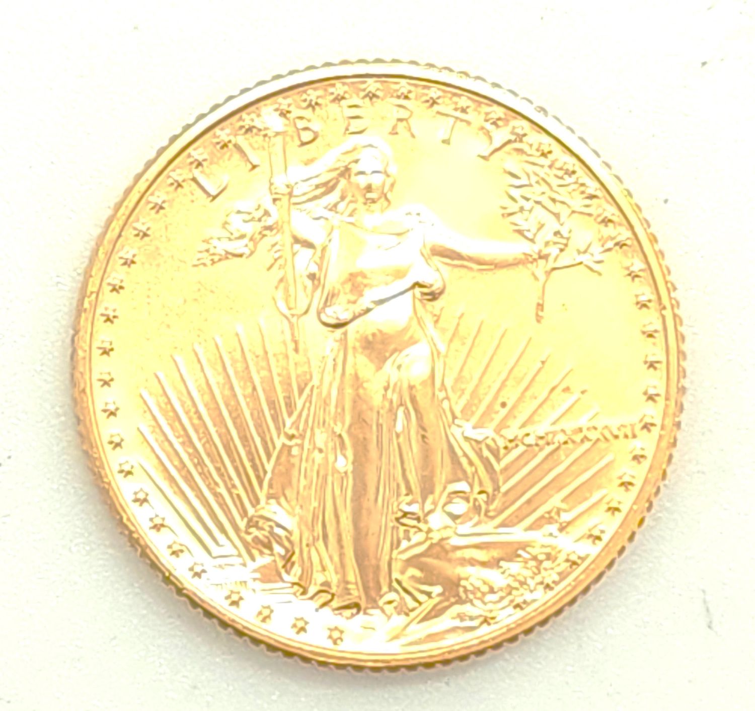 1987 (MCMLXXXVII) 1/4oz American Gold Eagle Coin