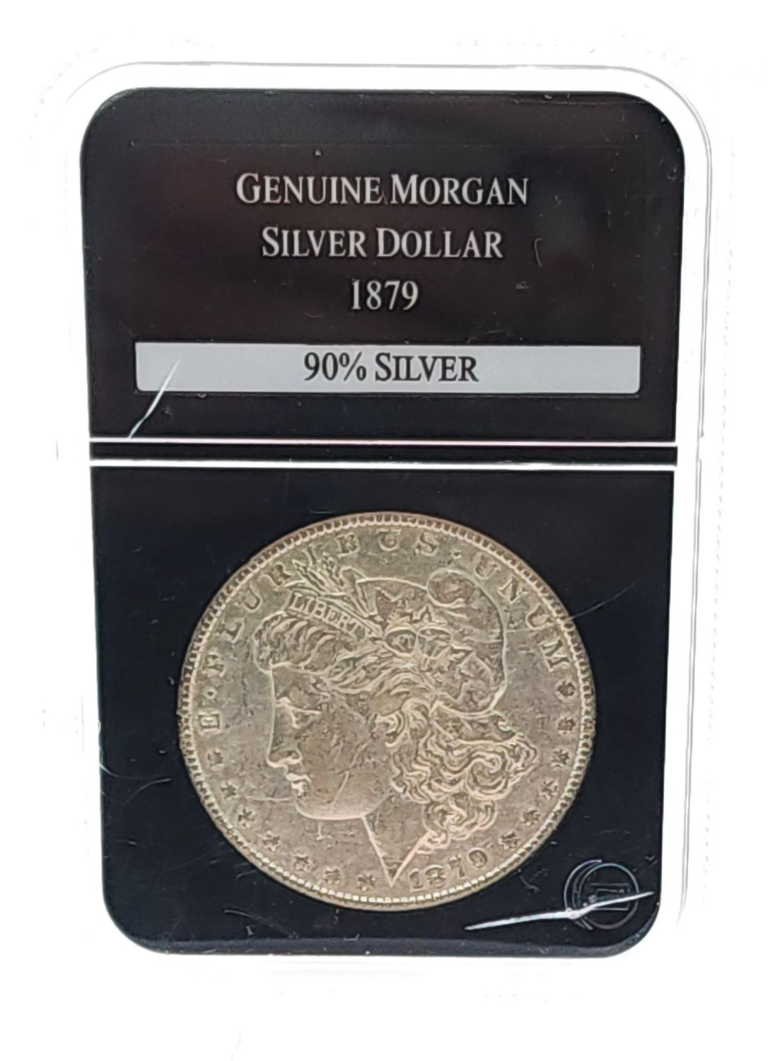 1879 Morgan Silver Dollar.