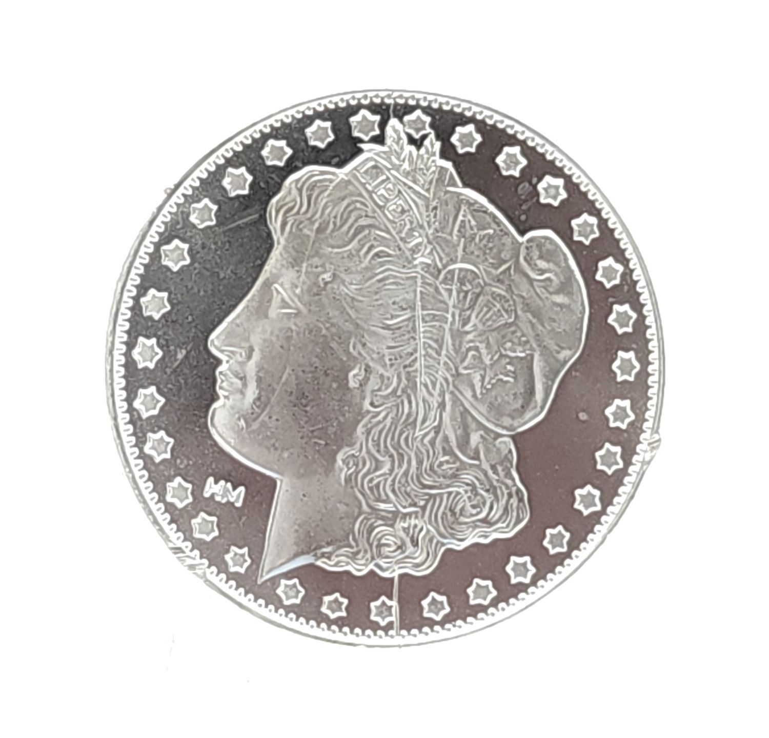 1oz Highland Mint Silver Round Morgan Design