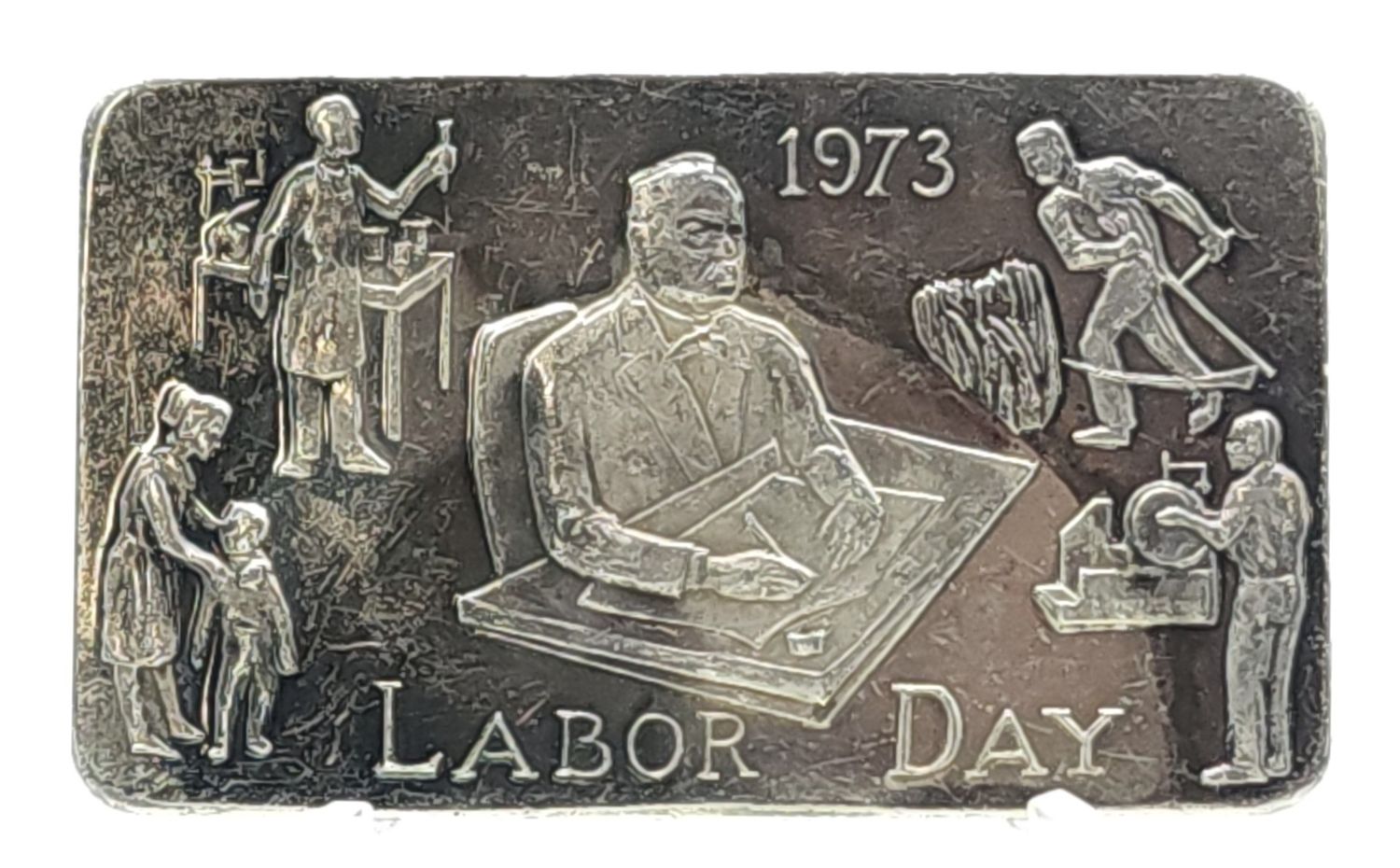 1973 1oz Labor Day Silver Bar