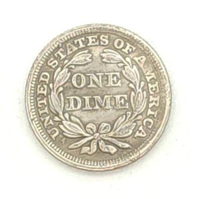 1843 Seated Liberty Dime