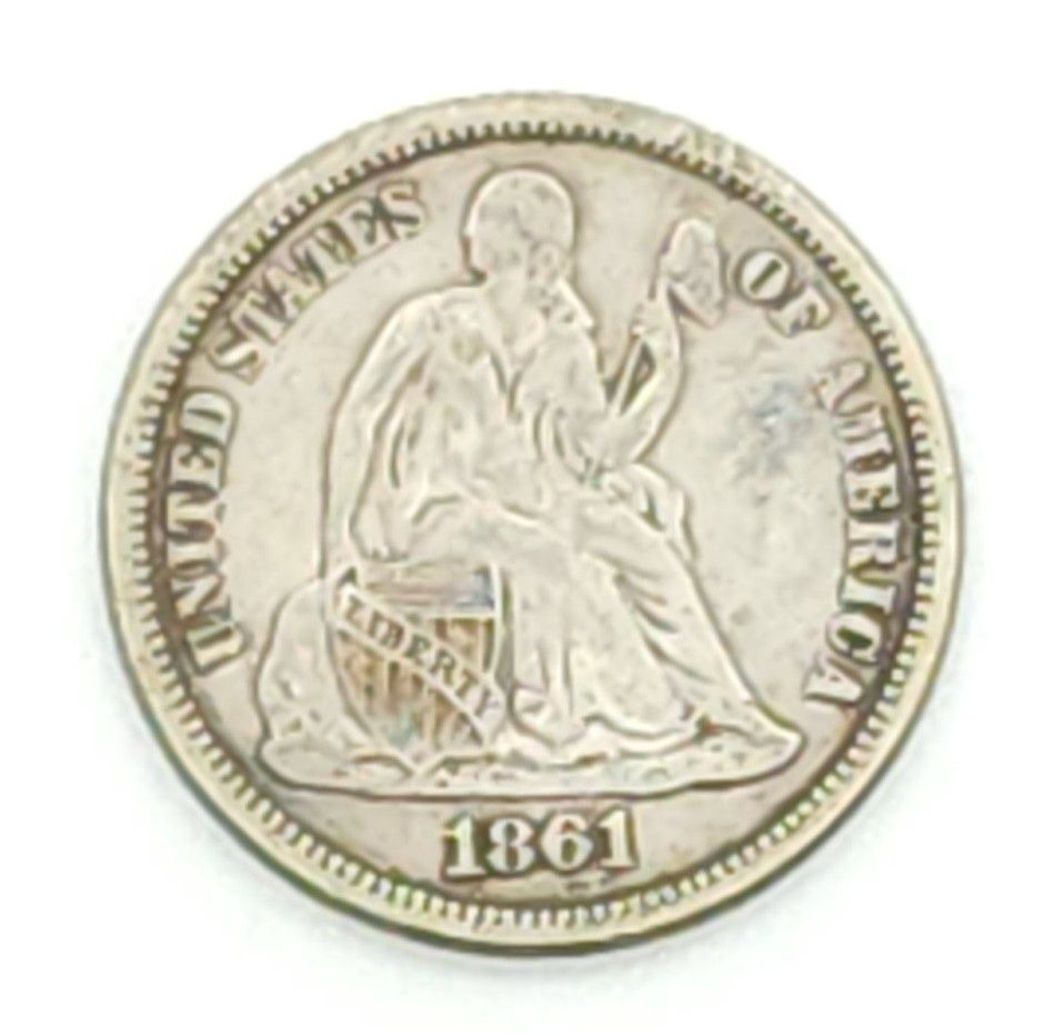 1861 Seated Liberty Dime