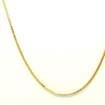 14k Gold Box Chain Size: 17"