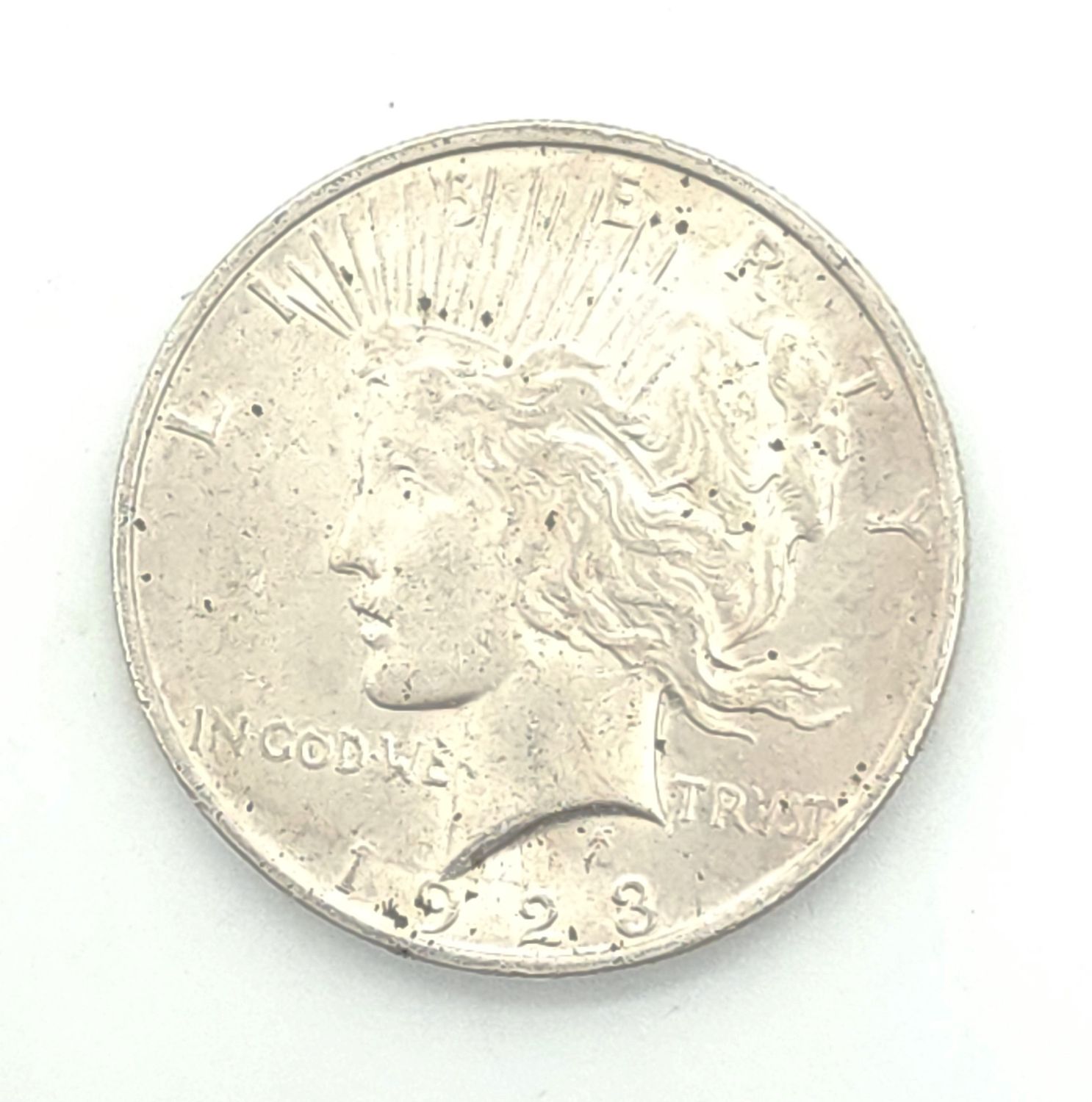1923 Peace Silver Dollar .