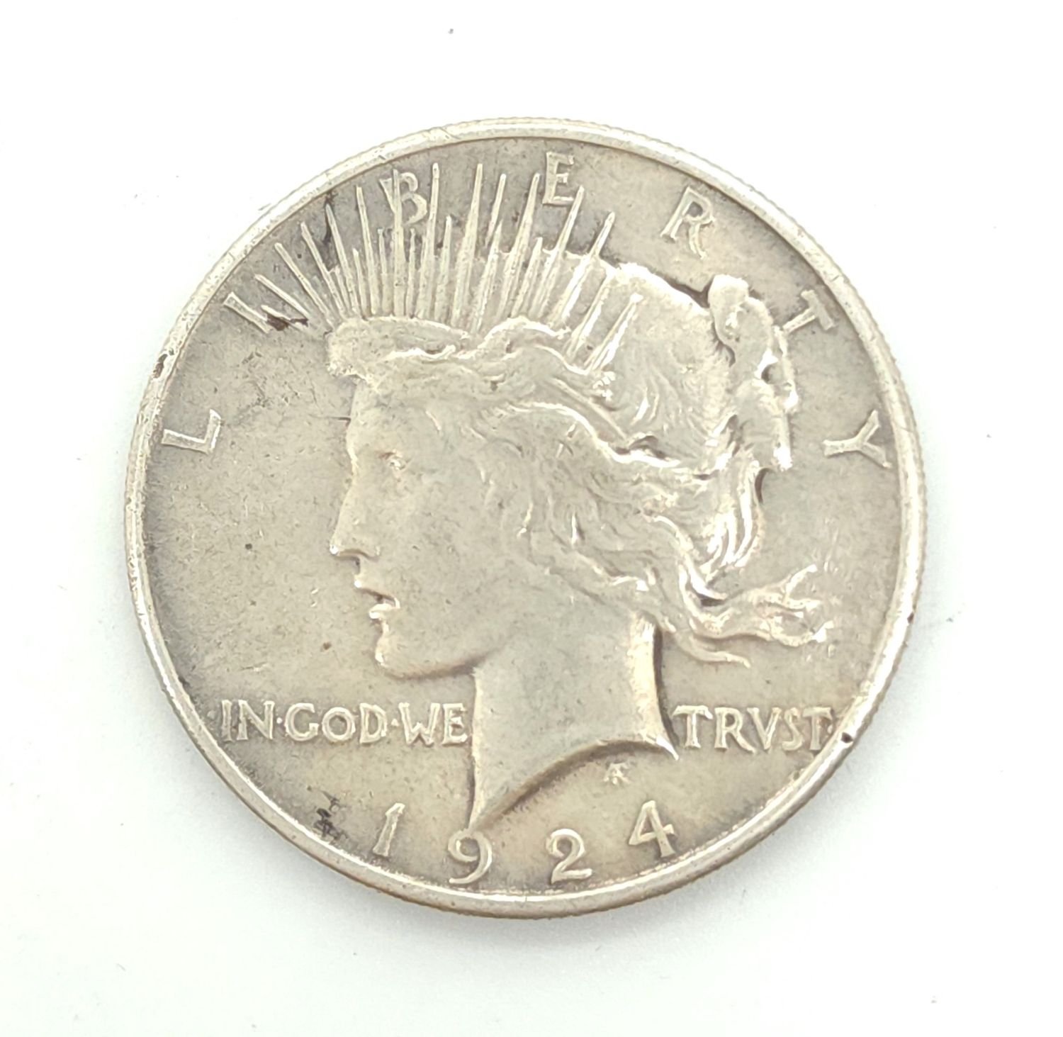 1924 Peace Silver Dollar .