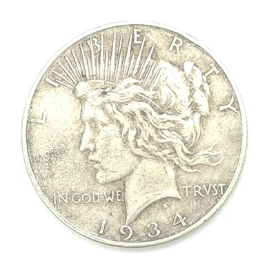 1934-D Peace Silver Dollar - Double Die Obverse