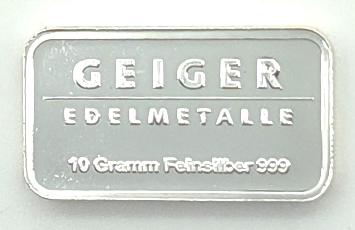 10g Geiger Edelmetalle Silver Bar