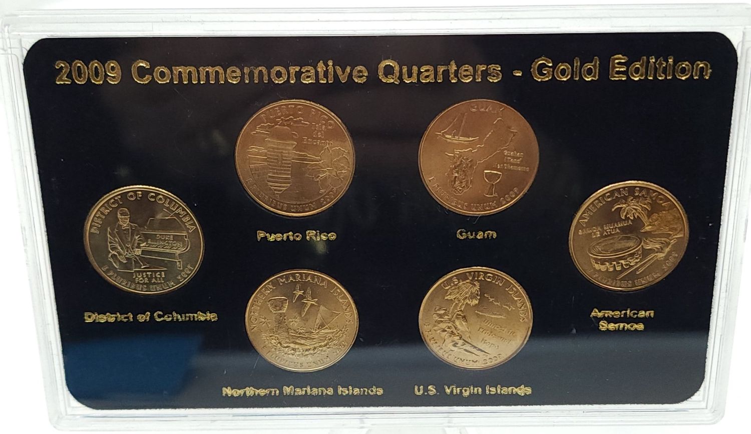 2009 Commemorative Quarter Set - Gold Edition