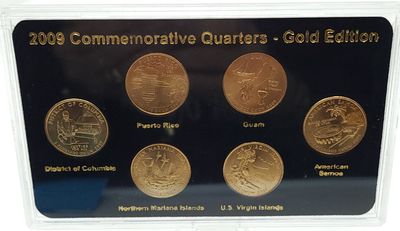 2009 Commemorative Quarter Set - Gold Edition