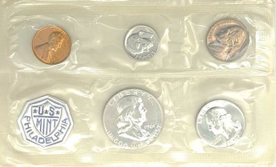 1961 U.S. Proof Set | Original Flat Pack Philadelphia Mint with Card