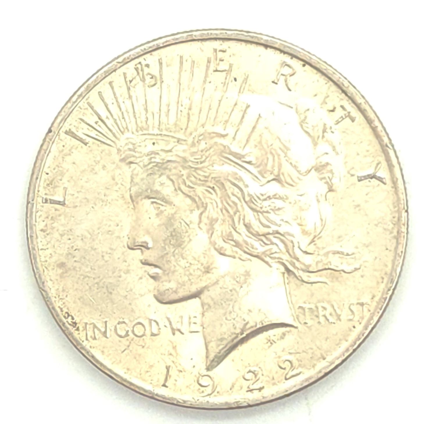1922 Peace Silver Dollar  ..