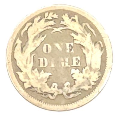1875 Seated Liberty Dime